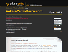 Tablet Screenshot of ankarayedekparca.com